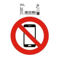 EXACOMPTA Panneau d'interdiction  GSM interdit  10 cm