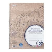 Landr cahier  spirale recycl A4+ lign, 80 feuille(s)