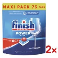 finish 2x paquet de 73 tablettes lave-vaisselle  Power All in 1 XXL Regular 