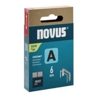 Novus Paquet de 1800 agrafes  fil fin  A 53/6  6 mm zingues