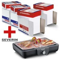 4x Bote-maxi de papier imprimante multifonction A4 OTTO Office Standard - 10000 feuilles au total, 80g/m avec Barbecue de table avec grille  PG 8554 