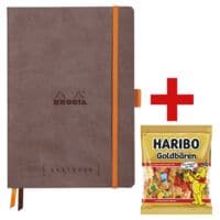 RHODIA Calepin A5  Goalbook  avec bonbons glifis  Oursons d'Or  175 g