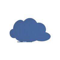 Rocada Tableau blanc Skin Shape - Cloud, 75x115 cm