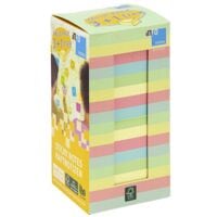 inFo Paquet de 4 blocs de notes repositionnables « Mix de couleurs pastel » 4 x 400 feuilles en paquet avantageux