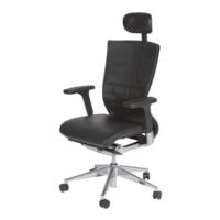 sige de bureau Schaffenburg ATO-105H-BL-BLC avec accoudoirs