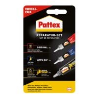 Pattex Lot de 3 colles instantanées « Lot de réparation »