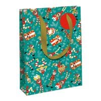 Clairefontaine Paquet de 6 sacs cadeaux L  Lutin  bleu