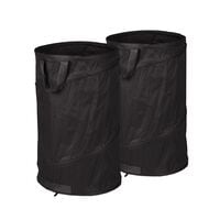 relaxdays Lot de 2 sacs  feuilles autoportants 120 litres noir
