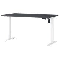 Germania bureau r�glable en hauteur (�lectrique) �Boras� 140 cm, pi�tement en L