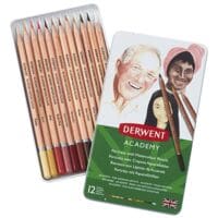 DERWENT Lot de 12 crayons aquarelle  Academy  pour portraits