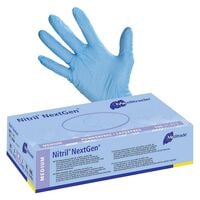 100 MEDITRADE gants jetables Nitril® NextGen® nitrile, Taille M bleu