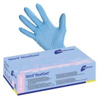 100 MEDITRADE gants jetables Nitril® NextGen® nitrile, Taille XL bleu