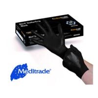 50 MEDITRADE gants jetables Nitril® StellarGrip nitrile, Taille M noir