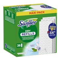 Swiffer Paquet de 36 chiffons pour sols secs  DRY  recharge