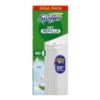 Swiffer Paquet de 90 chiffons pour sols secs  DRY Fresh & Clean  recharge