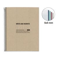 cahier � spirale Miquelrius Eco Design 4 A4 � carreaux, 120 feuille(s)