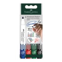 Faber-Castell Lot de 4 marqueurs pour tableau blanc  W20 