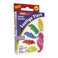 WUNDmed Paquet de 10 pansements pour enfants  Animaux rigolos 