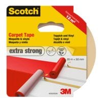 Scotch Ruban adhsif double face pour moquette, 50 mm/20 m