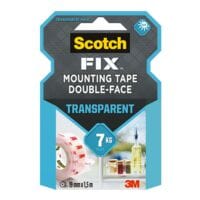 Scotch Ruban de montage double face  FIX  19 mm/1,5 m
