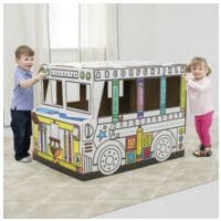 Bankers Box System Lot de bricolage maison de jeu en carton  bus  5 pices