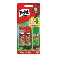 Pritt 2 btons de colle  Original  22 g + 1 bton de colle  Fun Colors  20 g
