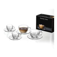 Ritzenhoff & Breker Tasses  cappuccino avec soucoupe Barista 220 ml 4 pices