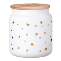 Ritzenhoff & Breker Bote de conservation  Tempte d'toiles  blanche 1100 ml 1 pice