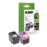 KMP Lot de cartouches d'encre équivalenent HP « C2P05AE / C2P07AE » HP62XL cyan, magenta, jaune, noir