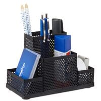 relaxdays Organiseur de bureau  Mesh  avec 4 compartiments