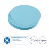 Franken Paquet de 500 cartes de présentation « petit cercle » Ø 9,5 cm