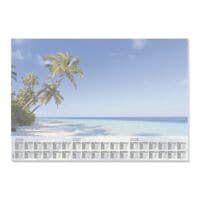 SIGEL Sous-main en papier « Beach » 30 feuilles avec calendrier pour 2026 / 27 / 28 SIGEL Sous-main en papier « Beach » 30 feuilles avec calendrier pour 2026 / 27 / 28