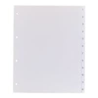 OTTO Office intercalaires, A4 extra large, 1-12 12 divisions, gris, plastique