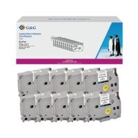 G&G Paquet de 10 rubans quivalent Brother TZe-221 9 mm