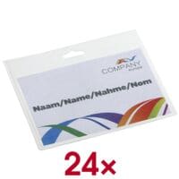 EUROPEL Porte-badges/porte-cartes ferm transparent 24 pices