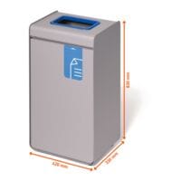Durable Collecteur de dchets  DURASORT® Papier  55 L gris / bleu