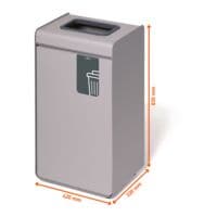 Durable Collecteur de dchets  DURASORT® Dchets rsiduels  55 L gris / anthracite