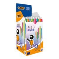 Stylo-bille BIC M10, couleurs assorties