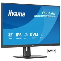 Iiyama ProLite XUB3297QSNP-B1 IPS �cran, 80 cm (31,5''), 16:9, QHD, HDMI, null, USB Type-C, null, Ethernet (LAN), null