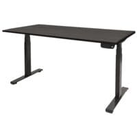 Schaffenburg bureau r�glable en hauteur (�lectrique) �Dextro Plus� 120 cm, pi�tement en T noir
