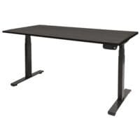 Schaffenburg bureau r�glable en hauteur (�lectrique) �Dextro Plus� 160 cm, pi�tement en T noir