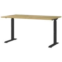 Germania bureau r�glable en hauteur (manuellement) �Office Serie� 140 cm, pi�tement en L