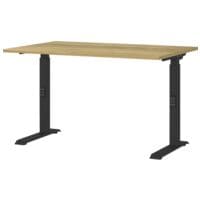 Germania bureau r�glable en hauteur (manuellement) �Office Serie� 120 cm, pi�tement en L