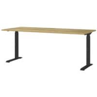 Germania bureau r�glable en hauteur (manuellement) �Office Serie� 180 cm, pi�tement en L