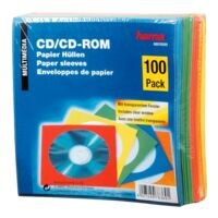 Hama Pochettes papier pour CD/DVD/Blu-ray - 100 pices couleur