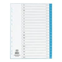 OTTO Office intercalaires, A4, A-Z 20 divisions, blanc / onglets unicolores, plastique