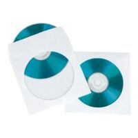 Hama Pochettes papier pour CD/DVD/Blu-ray - 100 pices blanc