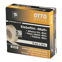 OTTO Office Premium ruban adhsif mat, transparent/adhsion forte, 1 pice(s), 19 mm/33 m