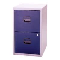 Bisley armoire  dossiers suspendus PFA Home Filer PFA2 A4, 1 range, 2 tiroirs