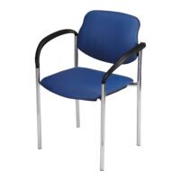 Nowy Styl Lot de 2 chaises empilables  Styl  - cuir - couleurs chrome